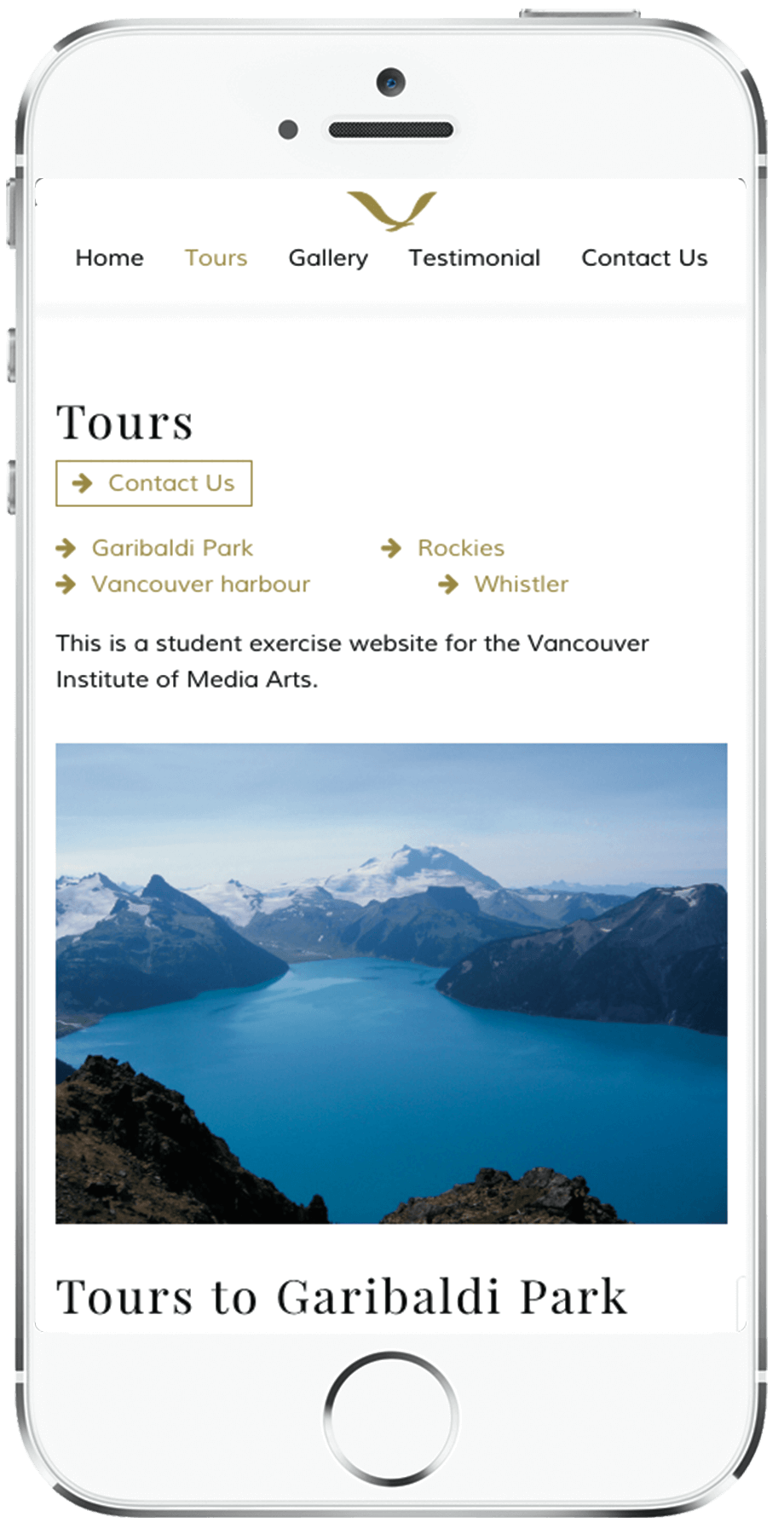 Wings of Vancouver mobile - Tours